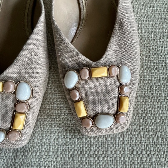 SAM EDELMAN FLATS EMBELLISHED RHINESTONES SIZE 9.5 - Picture 4 of 8